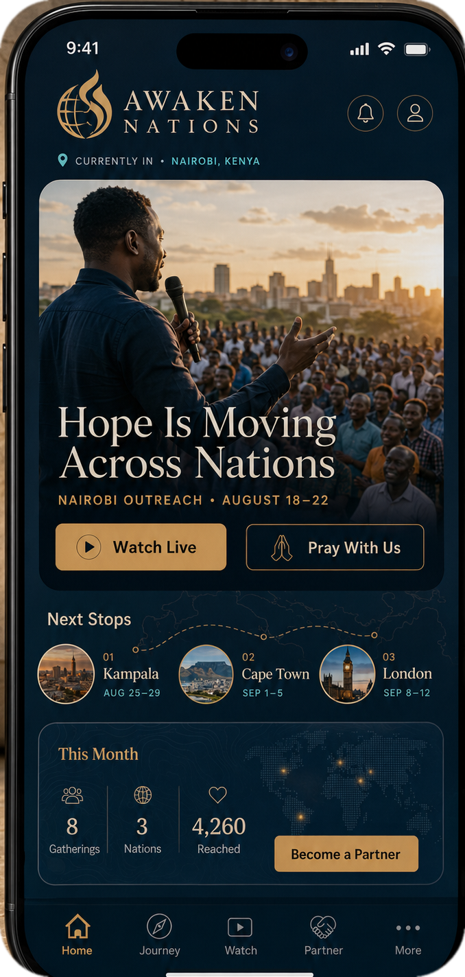 Custom church community app concept